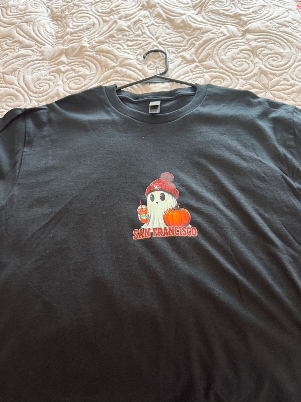 Niners ghost Halloween shirt